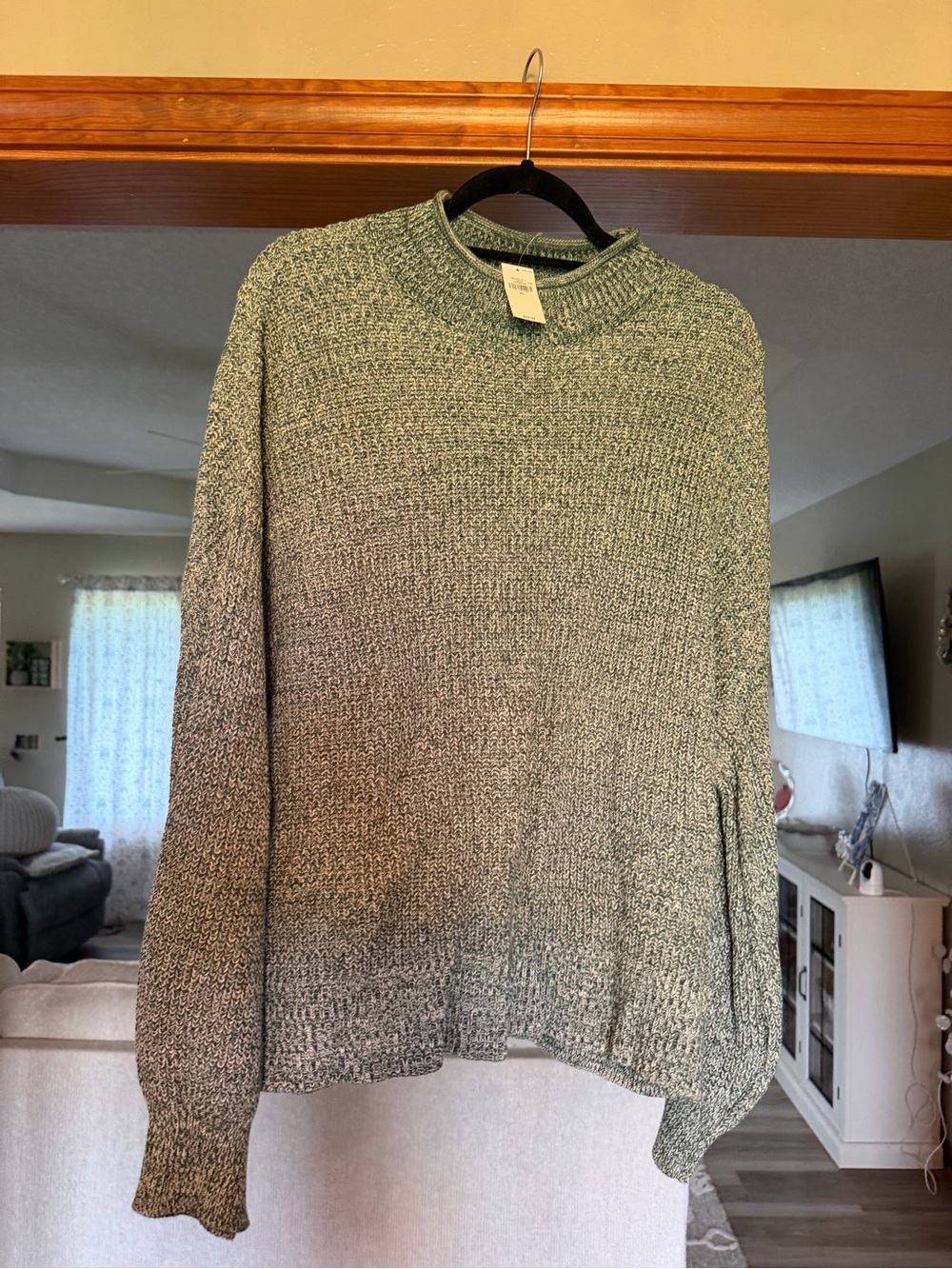 Women’s Green Crewneck Sweater